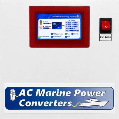 Marine 3-Phase Frequency and Voltage Converter 40KW to 100KW with Remote Monitoring System, Input any between 190 and 500VAC, 50 or 60Hz, Output 3-Phase 220/380VAC - 230/400VAC 50Hz or 120/208VAC 60Hz MOD 503XX