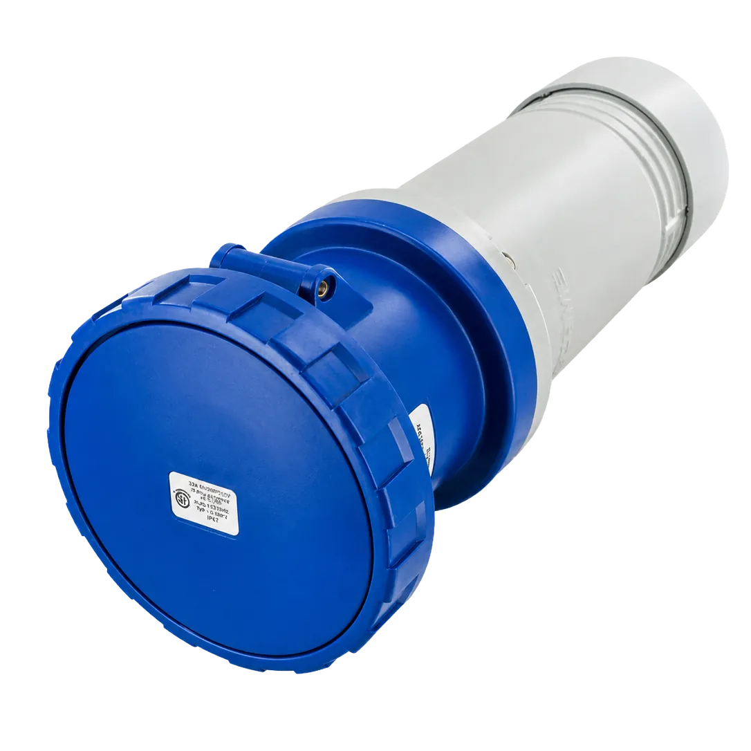 Connector or Female, 208V 100A 4P 5W IP67, SCM5100C9W SCAME IEC60309 Watertight Weatherproof