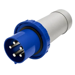 Plug or Male, 208V 100A 4P 5W IP67, SCM5100P9W SCAME IEC60309 Watertight Weatherproof