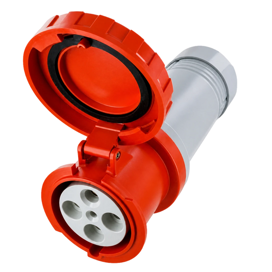 Connector or Female, 125/250V 100A 3P 4W IP67, SCM4100C12W SCAME IEC60309 Watertight Weatherproof