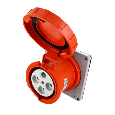 Dock side Receptacle or Socket Outlet, 125/250V 100A 3P 4W IP67, SCM4100R12W