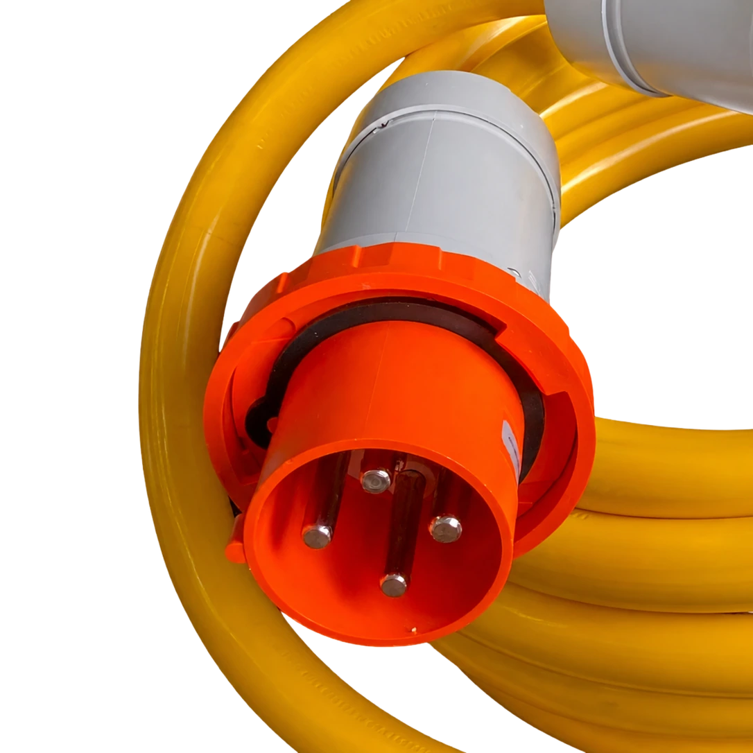 100 amp Single Phase Custom Shore Power Cord Set or 100A Dock Extension Cord, 125/250V, Yellow STOW #2/4 or Black SOOW #2/4