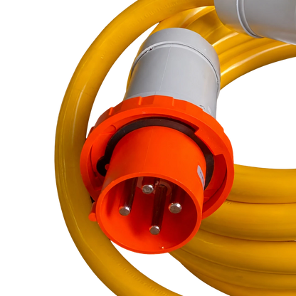 100 amp Single Phase Custom Shore Power Cord Set or 100A Dock Extension Cord, 125/250V, Yellow STOW #2/4 or Black SOOW #2/4