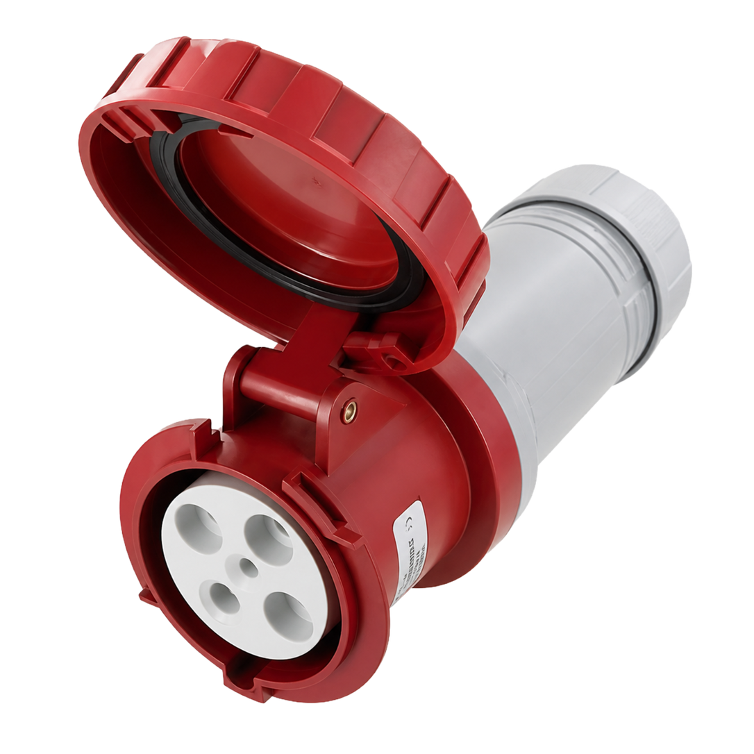 Connector or Female, 480V 100A 3P 4W IP67, SCM4100C7W SCAME IEC60309 Watertight Weatherproof