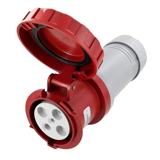 Connector or Female, 480V 100A 3P 4W IP67, SCM4100C7W SCAME IEC60309 Watertight Weatherproof