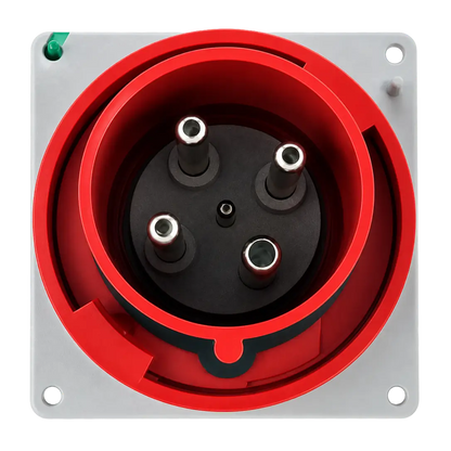 Inlet or Male to Wall Mount, Boat side, 480V 100A 3P 4W IP67, SCM4100B7W