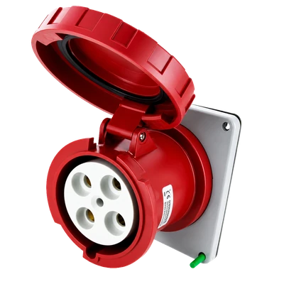 Dock side Receptacle or Socket Outlet, 480V 100A 3P 4W IP67, SCM4100R7W