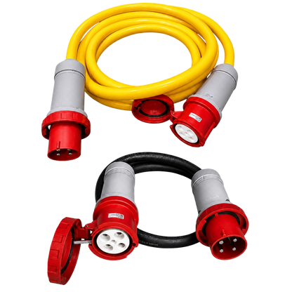 480v 3-Phase 100 amp Custom Shore Power Cord Set or 100A Dock Extension Cord, Yellow STOW #2/4 or Black SOOW #2/4 MOD 202XX